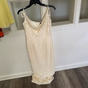 Pretty little thing cream dress